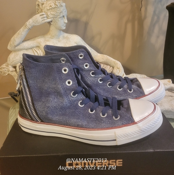 Chuck Taylor All Star Tri Zip High Top Converse #499 - Picture 10 of 16